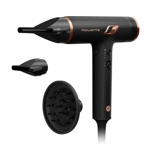 Фен Rowenta T-Shape Maestria Nano, 1700Вт, 3 режима, диффузор, ионизация, холодный обдув, черный