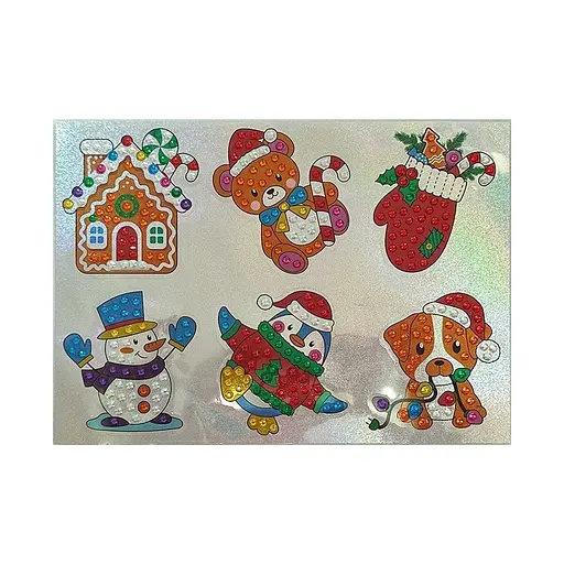 Набор для творчества со стразами "Happy New Year" GoToArt 187127, 12 наклеек - фото 3