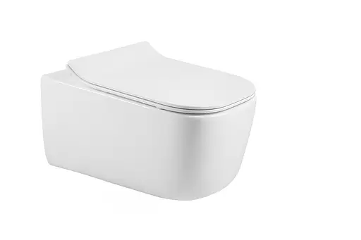 Унитаз подвесной Volle Hippo Rimless сиденье Slim slow-closing white 13-44-202, Белый - фото 1