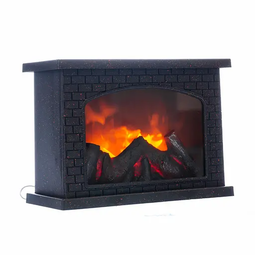 Камін-світильник новорічний декоративний Yiwu з LED-підсвіткою USB 12×20×27.5 см CR-3-4  - фото 3