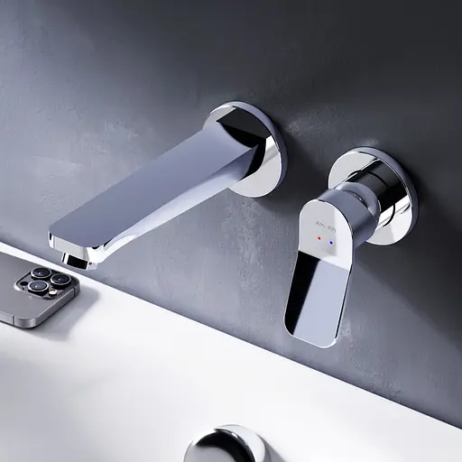 Смеситель для умывальника Am.Pm X-Joy настенный хром F85A72600 Хром - фото 2