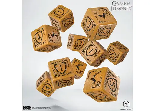 Набор кубиков Game of Thrones. Baratheon 10xD6 Dice Set (10 шт.) (GOT/00190166/2025/4/B) - фото 2