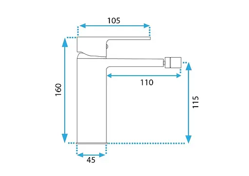 Змішувач для біде Rea Argus brushed gold REA-B6411 Золотий - фото 5