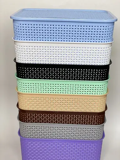 Кошик Ротанг з кришкою в асортименті 6 л - фото 2