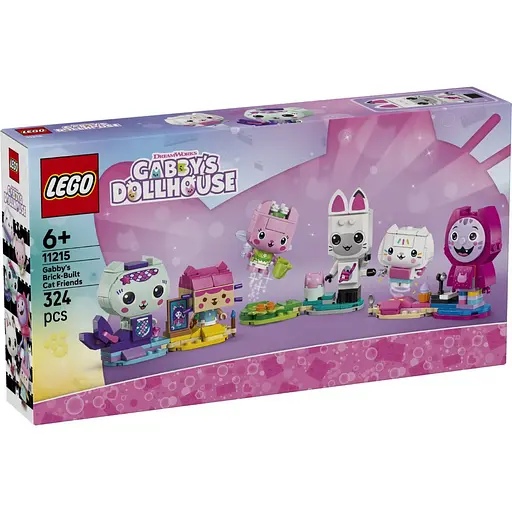Конструктор LEGO Gabby's Dollhouse Друзья-кошки Габби из кубиков 324 детали (11215)
