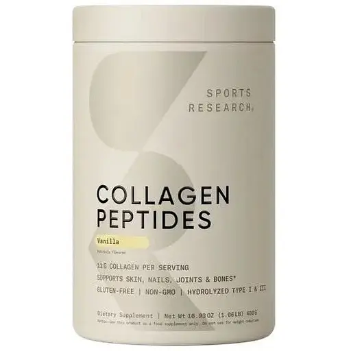 Колагенові пептиди Sport Research Collagen Peptides, 480 грам - Ваніль