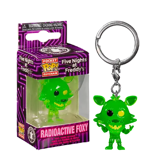 Фигурка-брелок Funko Pop Фанко Поп Пять ночей с Фредди Five Nights at Freddys Radioactive Foxy 4 см FP K RF - фото 2