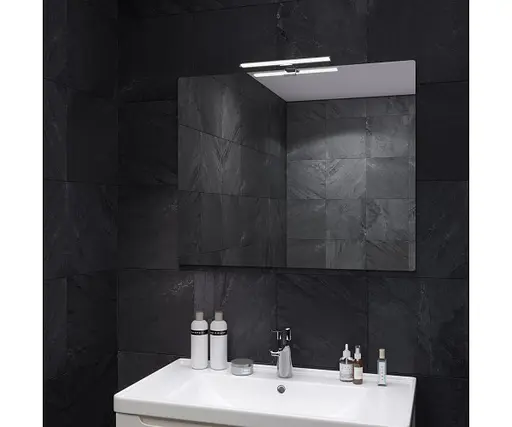 Дзеркало Sanwerk Сімплі "Мініма" 80x65 зі світильником LED "Смарт" PL 30 см (ZS0000346) - фото 1