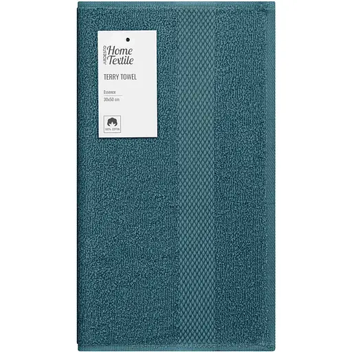 Рушник махровий Ardesto Essence 30х50 см 100% бавовна смарагдовий (ART2230EM)  - фото 1
