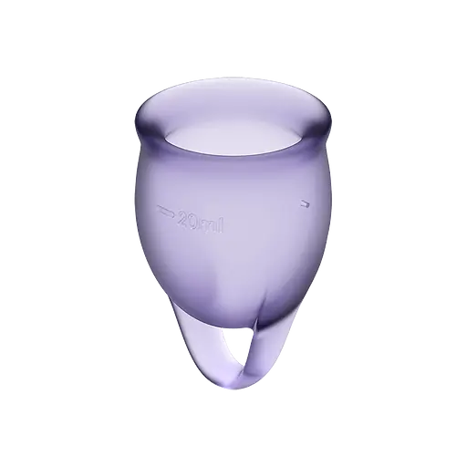 Менструальні чаші Satisfyer Feel Confident Menstrual Cup 2 шт. фіолетові - фото 3