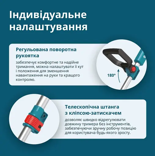 Тример садовий акумуляторний Konner&Sohnen без АКБ та ЗП KS CST-20V - фото 9