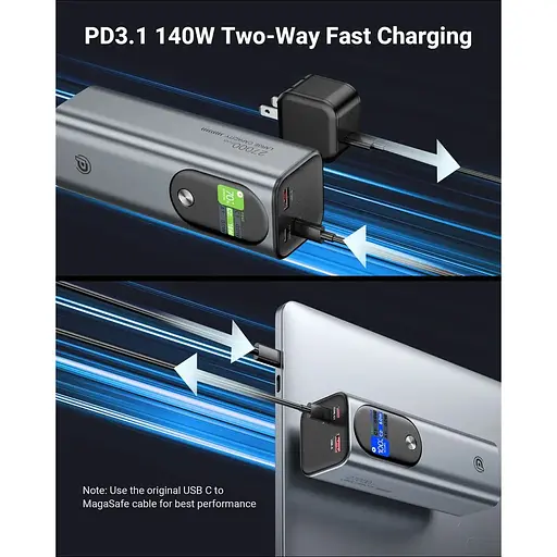 Портативний акумулятор POWERADD Pro 140W Power Bank 27000mAh - фото 6