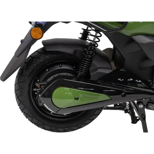 Електроскутер Двомісний Crosser CR-21 (2500W 72V/35Ah) Графенова батарея Зелений - фото 7