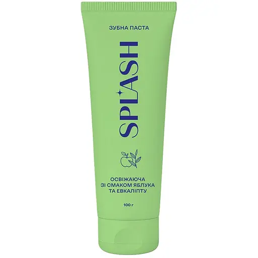 Зубная паста Splash освежающая со вкусом яблока и эвкалипта 75 г + 25 г - фото 2