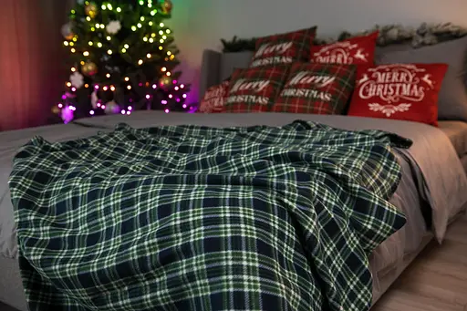 Плед Ardesto Fleece 160х200 см клетка зеленая (ART0702PB) - фото 8