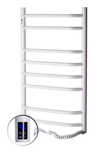 Электрический полотенцесушитель Navin Блюз 480x800 Sensor правый с таймером 12-006033-4880, Белый, Правое, Электронный - фото 4