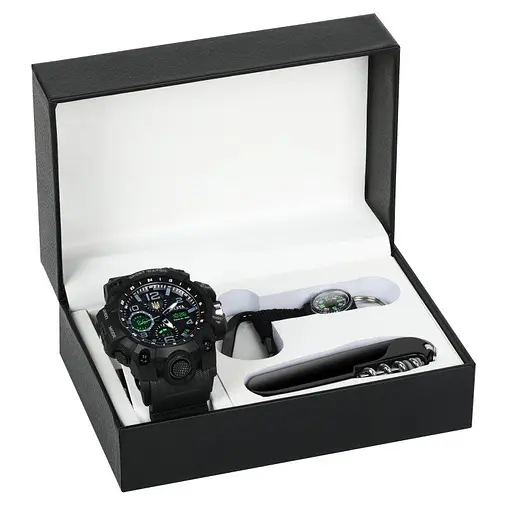 Мужские наручные часы Besta Box Peremoga Set с компасом + подарочный набор