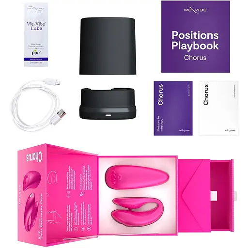 Смарт-вібратор для пар We-Vibe Chorus Cosmic Pink - фото 7