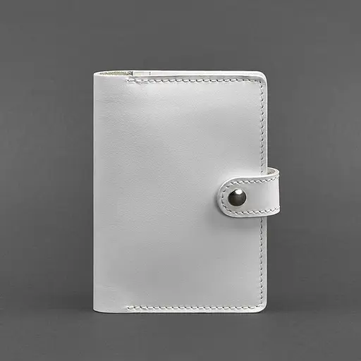 Кожаная обложка для паспорта 3.0 белая - фото 6