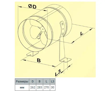 Осевой вентилятор Домовент ВКОМц 250 - фото 2