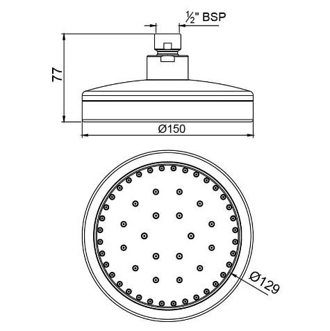 Верхний душ Jaquar OHS-CHR-1801, Хром - фото 2