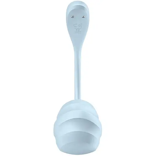 Смарт-виброяйцо Satisfyer Smooth Petal Connect App Light Blue - фото 2