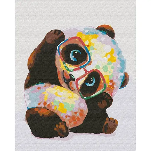 Картина по номерам Радужная панда Brushme 40x50 см разноцветная 000277096