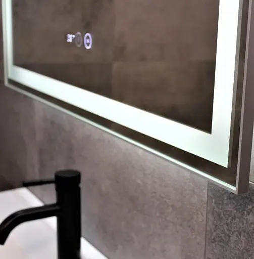 Дзеркало Dusel DE-M0061S1 Silver 75x120 см сенсорне включення + підігрів, Сірий - фото 11