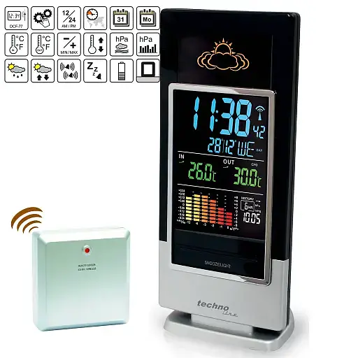 Метеостанция Technoline WS6502 Black/Silver (WS6502) - фото 5