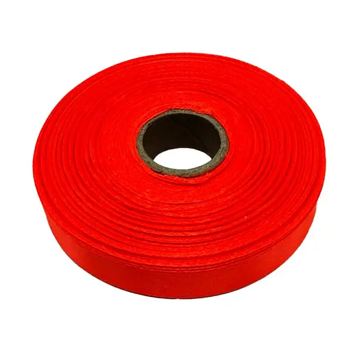 Атласна стрічка "Помаранчевий Неон" Bambi АБ-623 ширина 1,2 см, довжина 23 метри - фото 1