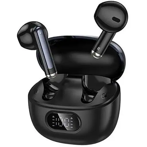 Навушники бездротові Hoco Bluetooth гарнітура TWS EQ18 чорні