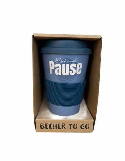 Эко-кружка термокружка Becher to go для кофе и чая из волокон бамбука 350 мл - фото 2