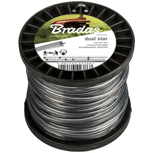 Волосінь для тримера Bradas RIPPER DUAL "зірка" 2,7мм х 100м ZRG27100S - фото 1