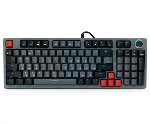 Клавіатура ігрова механічна JEDEL KL114 Drinkey Red Swich Black - фото 1