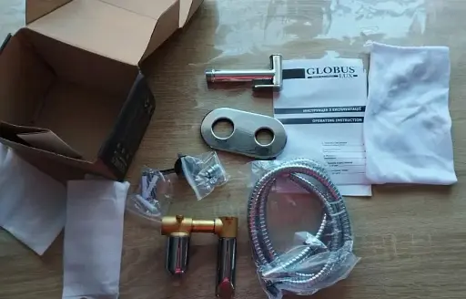 Змішувач вбудований з гігієнічним душем Globus Lux Niagara GLN-2-106 Chrome 30412 - фото 8