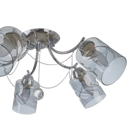 Люстра стельова Brille в спальню E27 60W CH (LK-690C/5) - фото 6