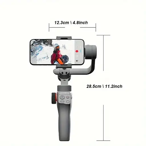 Стедикам Funsnap Capture 5 Combo - профессиональный стабилизатор с AI-трекингом / 3-осевой / аккумулятор 2 х 2600 мАч / до 18 часов работы - фото 5