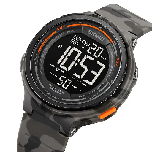 Чоловічий наручний годинник Skmei 1841 Сірий камуфляж