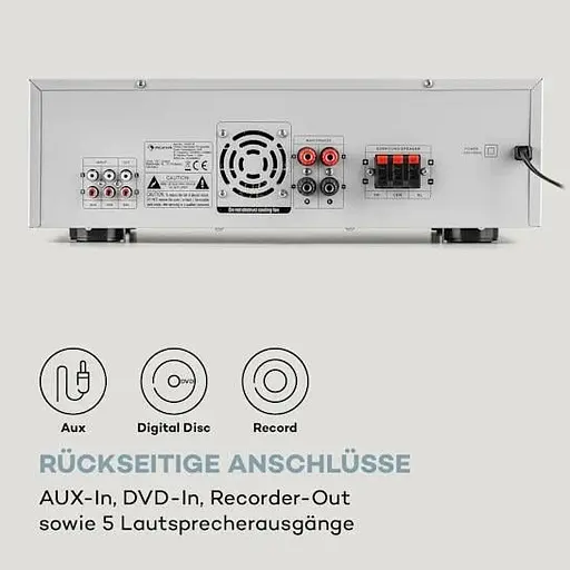 Підсилювач цифровий Auna AMP-218 BT Digital Surround Amplifier (10036138) - фото 5