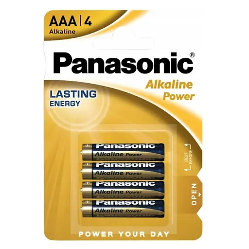 Батарейка Panasonic LR03/AAA Alkaline (4шт) - фото 1