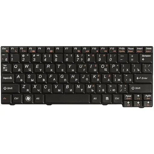 Клавіатура для ноутбука Lenovo S10-2/S100C Black Ru (A52056)