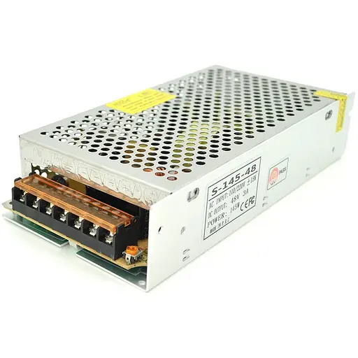 Імпульсний блок живлення 48В 3А (145Вт) перфорований (202 * 115 * 55) 0.66 кг (199 * 110 * 50)