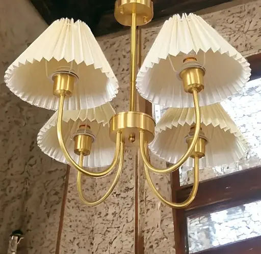 Світлодіодна люстра Дзвін cx911 (Золота) на 4 плафони - фото 2