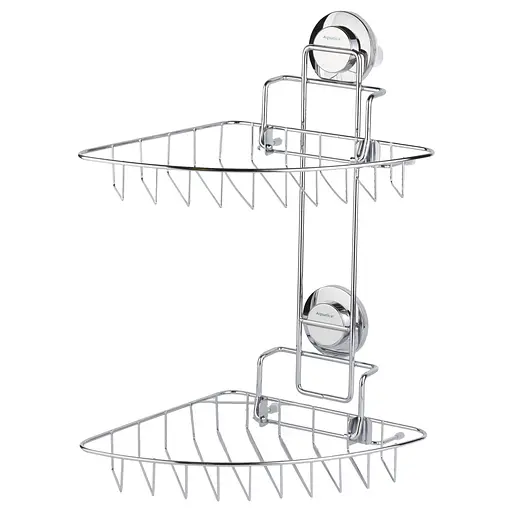 Корзина Aquatica на вакуумных присосках двойная s38 212×252×373мм (9783832) - фото 2