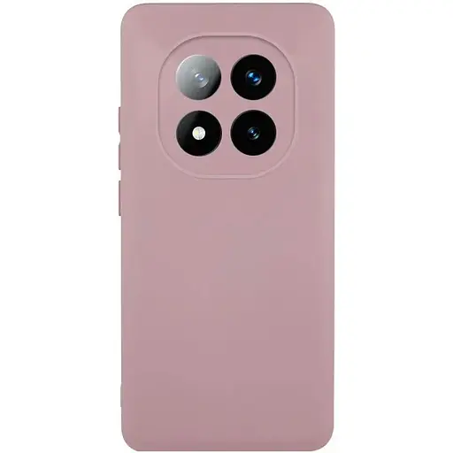 Чехол TPU Getman Liquid Silk Full Camera для Xiaomi Redmi Note 14 Pro+ 5G Розовый / Pink Sand