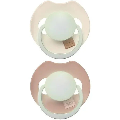 Пустышка силиконовая динамическая LOVI Prime Glow/Blush Glow 6-18 мес 2 шт. Ivory (34/437) - фото 2
