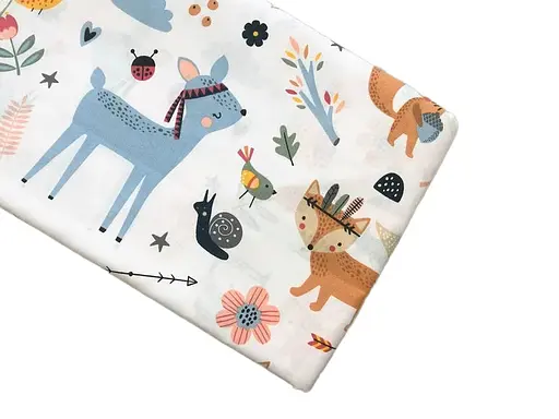 Хлопковая пеленка Moontime 100х80см "Лисички" - фото 1