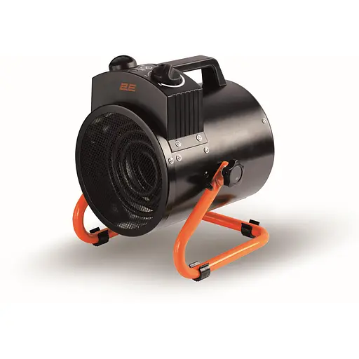 Теплова гармата 2E електрична 2,0 кВт, площа обігріву 20 кв.м., чорний (2E-AHT2000) - фото 1