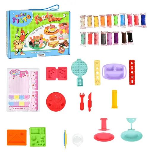 Детский набор для творчества "Мистер тесто Food Show" Strateg 41018, 35 предметов - фото 1