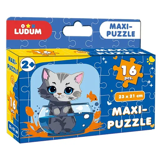 Дитячі пазл Котик 1 Maxi-Puzzle ME5032-02, 16 елементів 23х21 см